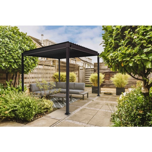 Pergola ogrodowa MIRADOR 80 Solid 3 x 2,4m Antracyt